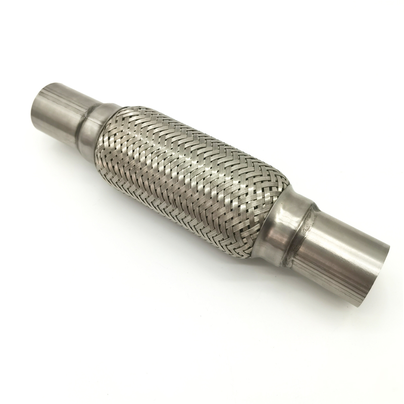 Гофрированная труба глушителя с двойной оплеткой