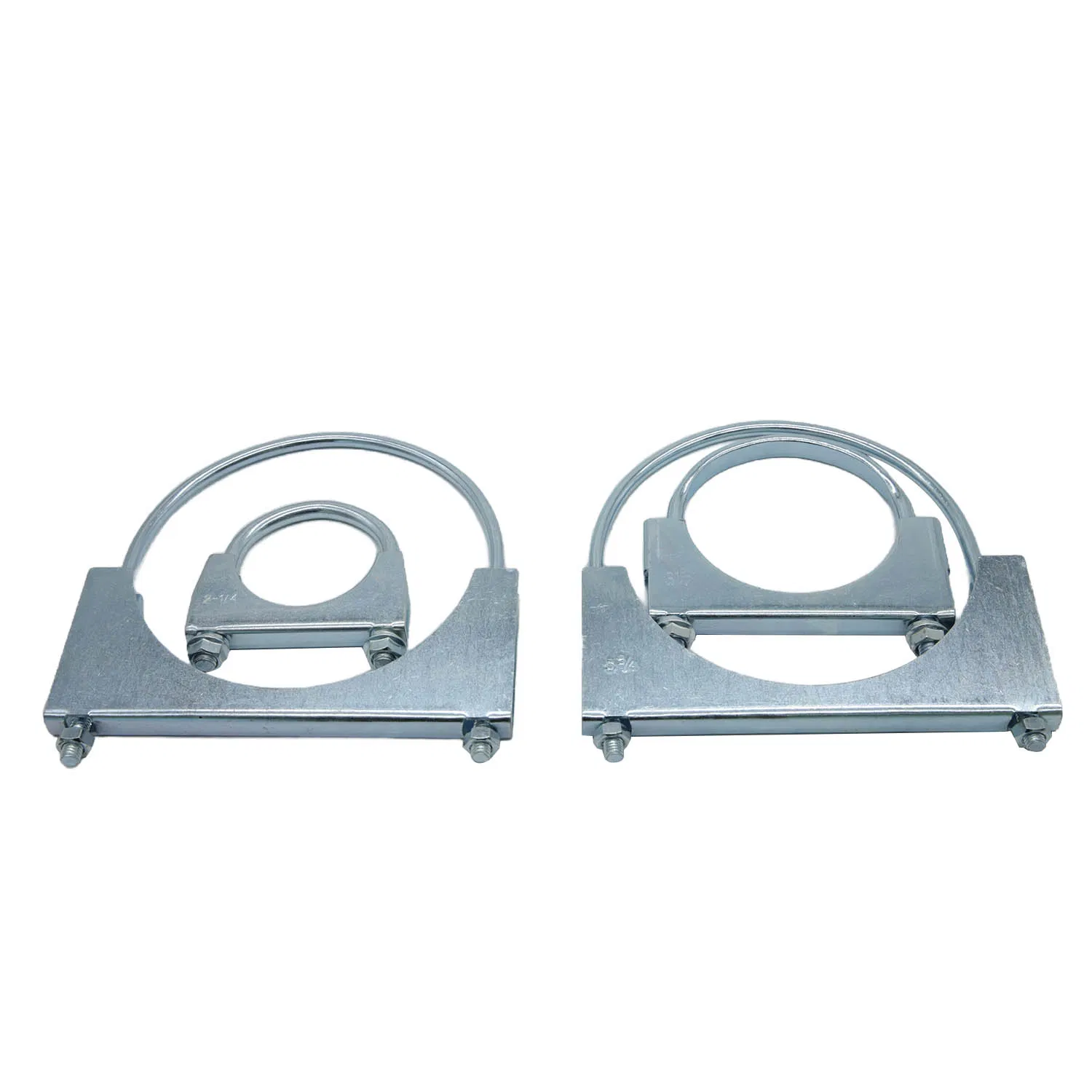 4 Inch Zinc Plated U-Bolt Clamp for Automotive Exhaust Pipe Applications