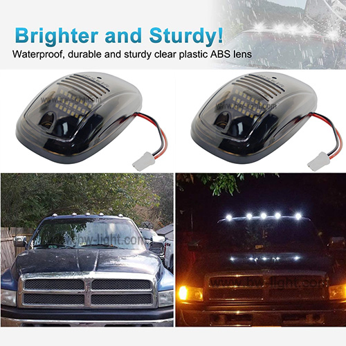 Маркерная лампа для крыши кабины, 24 LED, желтая/белая