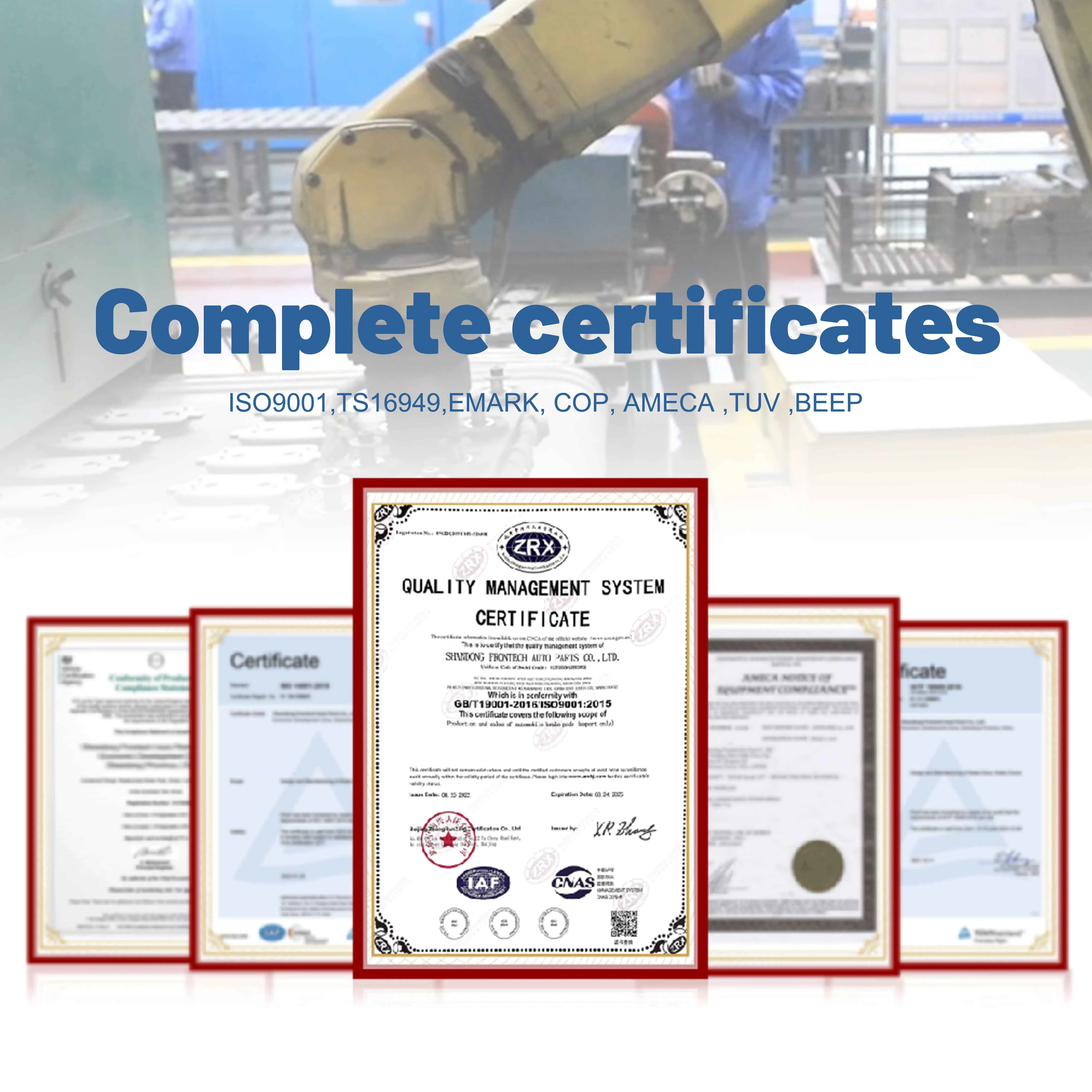 Ceramic Semi-Metallic D1344 Car Accessories Brake Pad for Honda 04465-26320 High-Performance Ceramic Brake Pads D1184 04465-0d110 for Toyota Yaris (XP90) 08-13