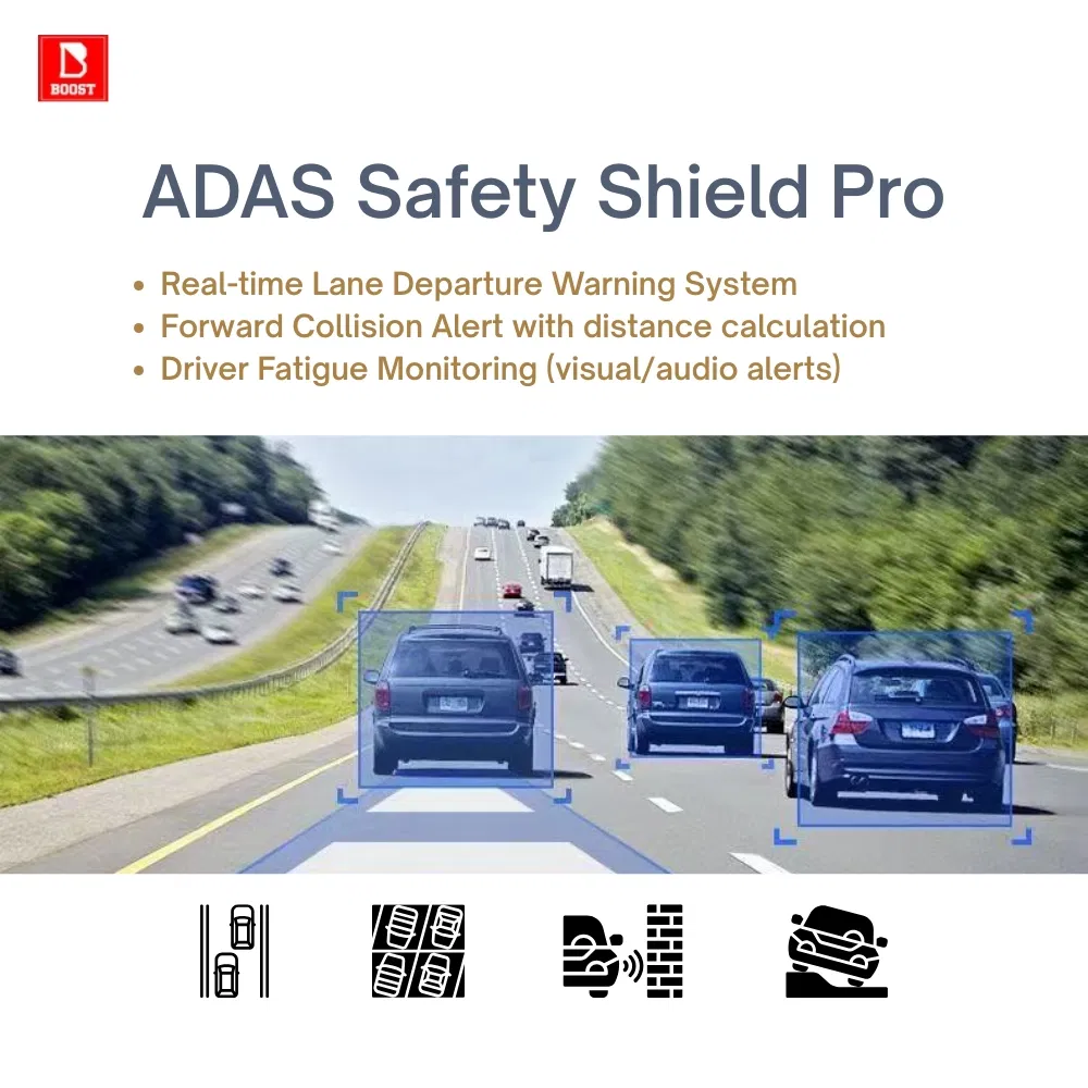 Dash Camera 4K 1080P Dual Recording Front UHD Rear HD Parking Monitor