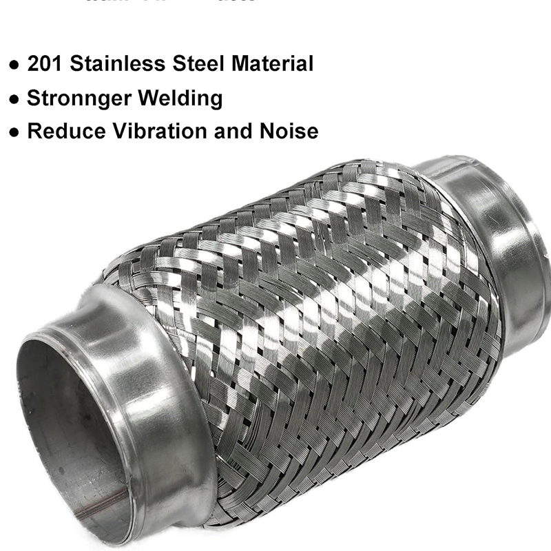 100%Stainless Steel Braid Flex Pipes with Outer Braid