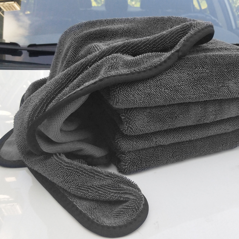OEM/ODM Drying Non-Woven Microfibra 1200GSM Microfiber Towel Car High Quality Twisted Loop Microfiber Car Drying Towel for Car