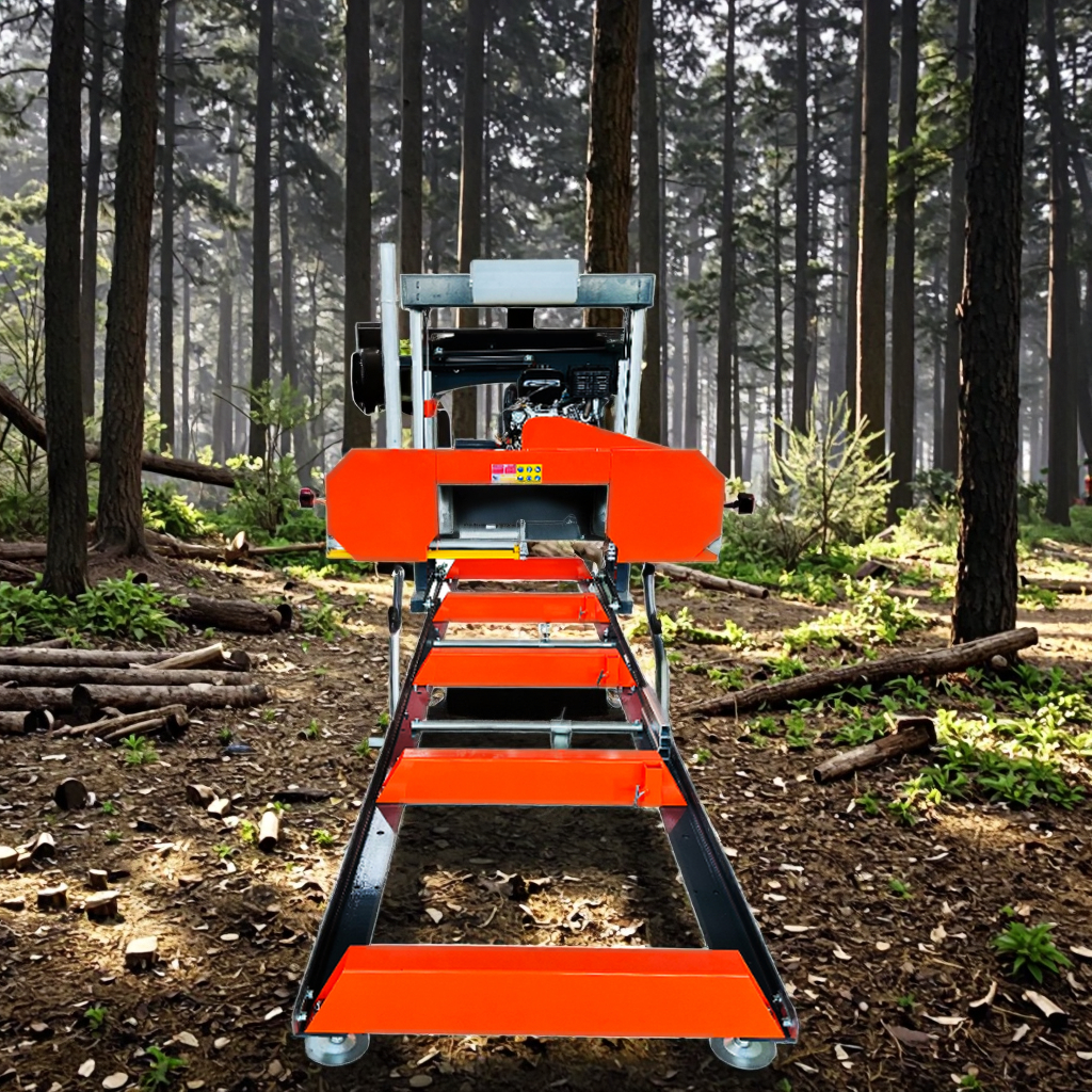 RIMA 31-inch Band Saw Portable Horizontal Sawmill, Gasoline/Electric Wood Cutting Saw Machine, Deep Cutting Portable Sawmill