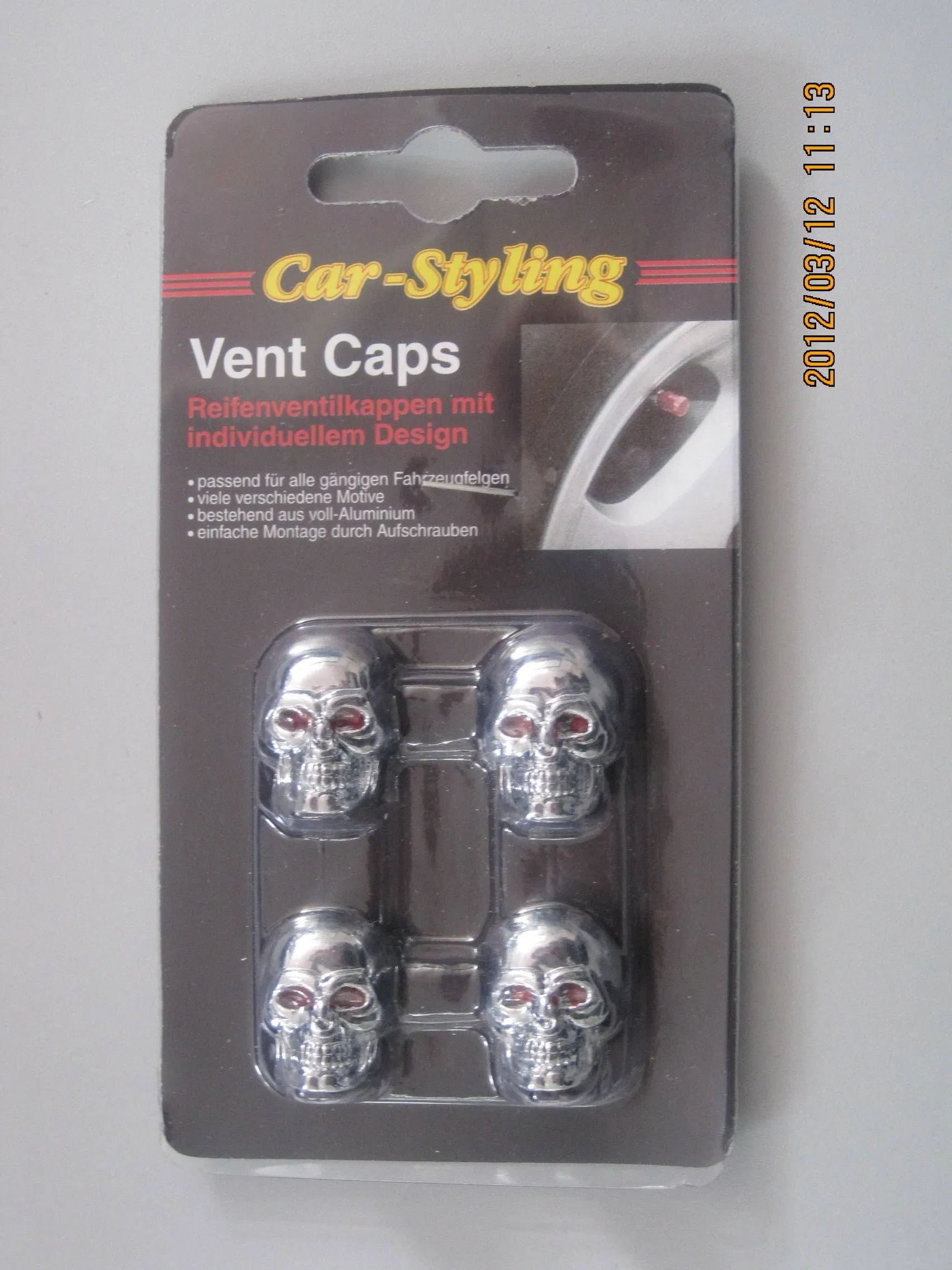 Колпачки для ниппелей Skull, 4 шт.