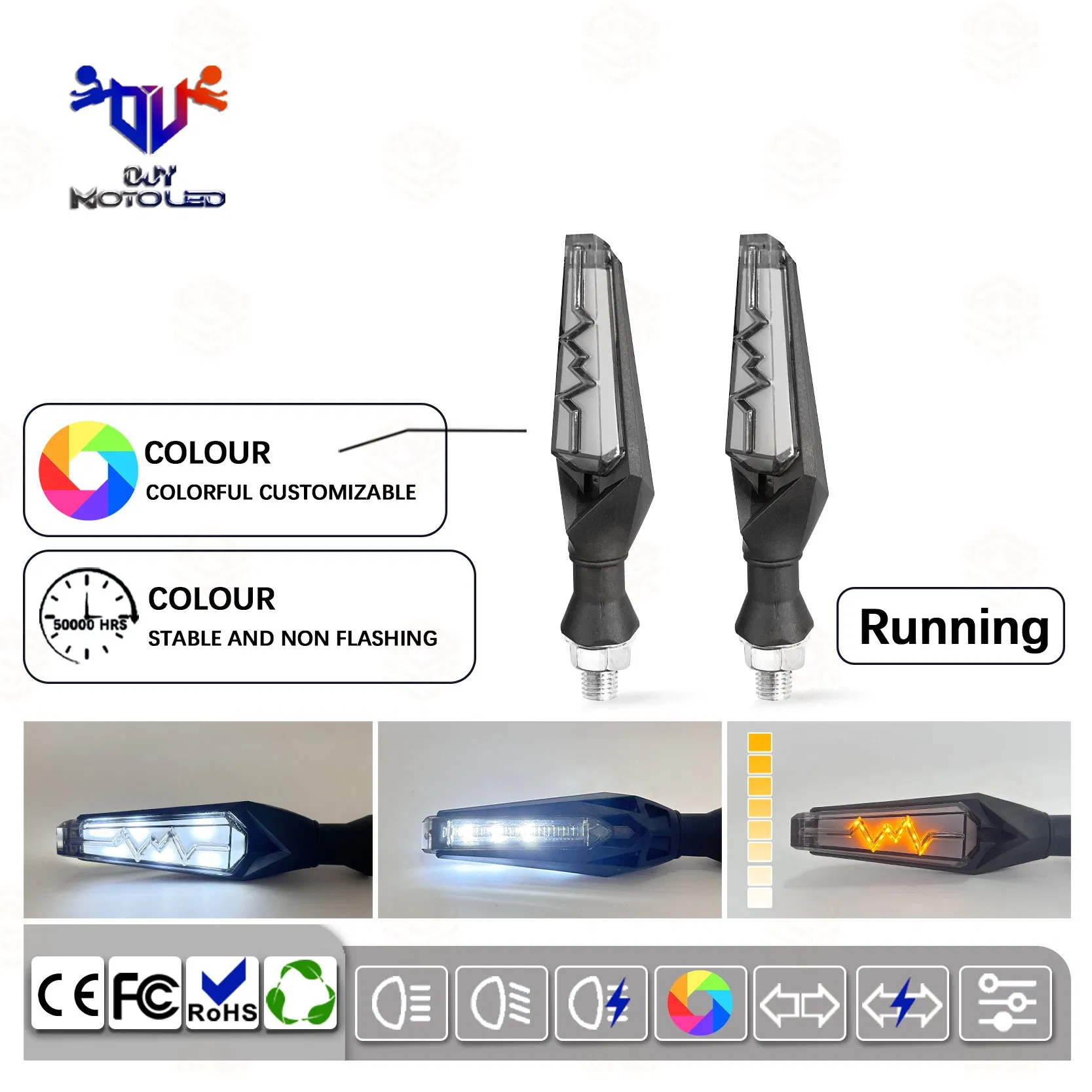 Портативные светодиодные поворотники для мотоциклов