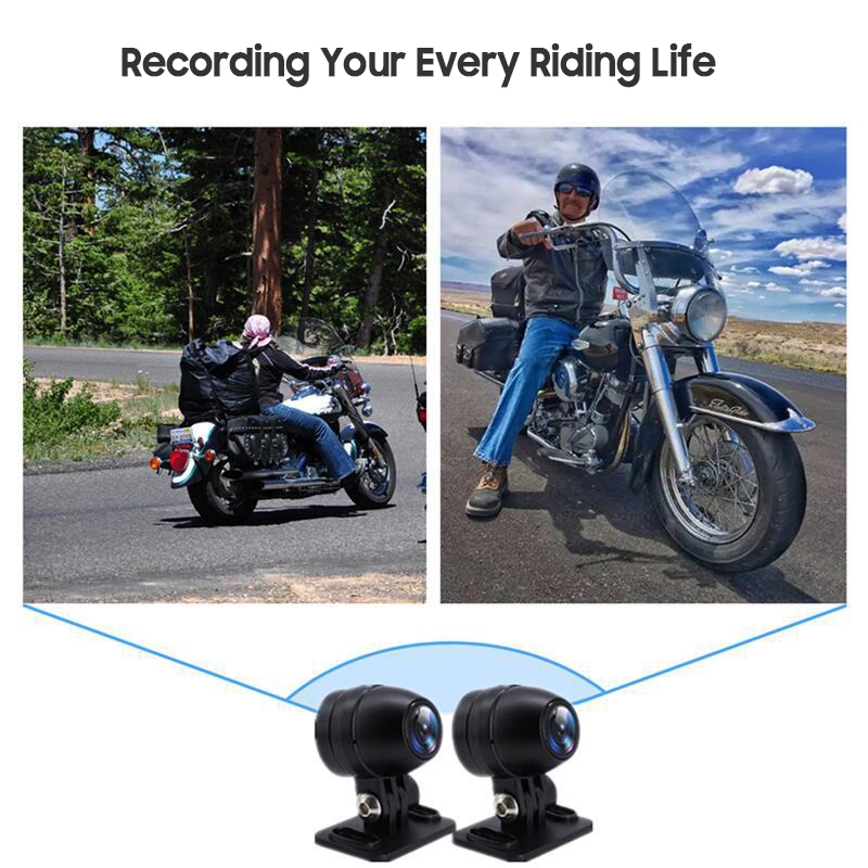 Мотоциклетный CarPlay с DVR 1080P и Android Auto