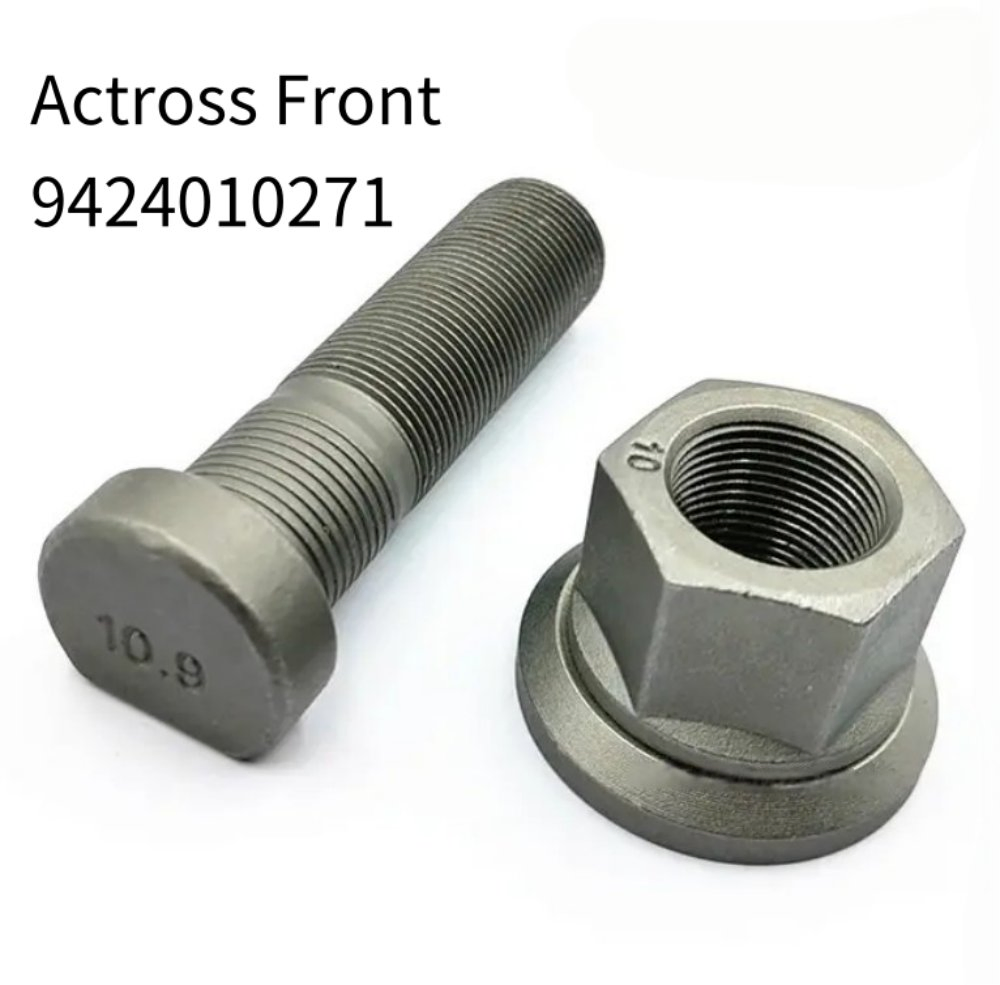 High Strength Black/Galvanized Wheel Fastener Bolt for Benz Truck Parts
