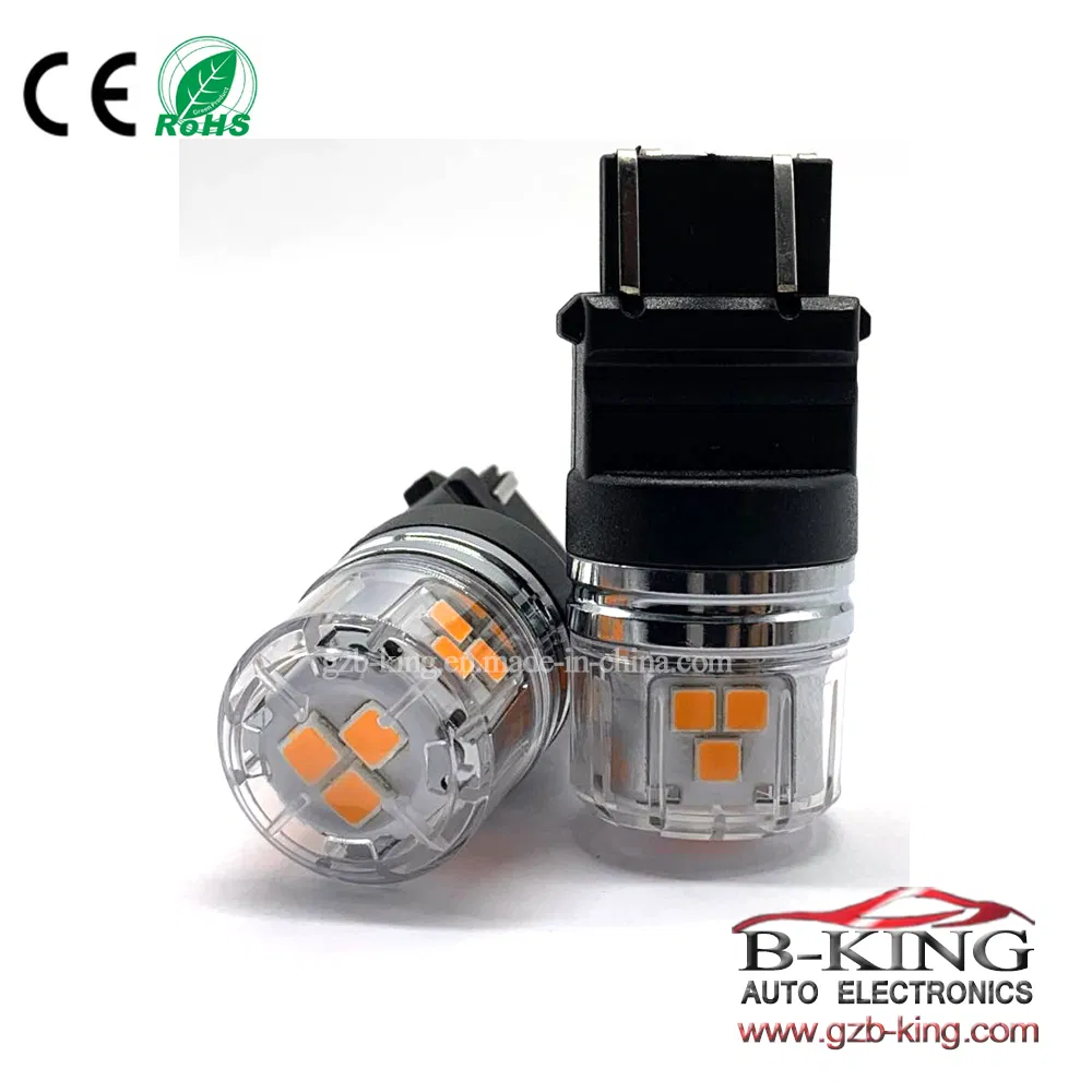 Светодиодная лампа 3157 для поворотников, желтый