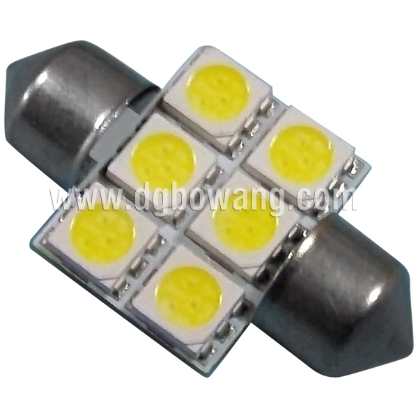 Светодиодная лампа для авто 31мм 6PCS SMD 5050