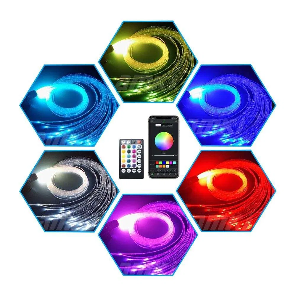 Светодиодная RGBW оптоволоконная подсветка "Звездное небо" для авто