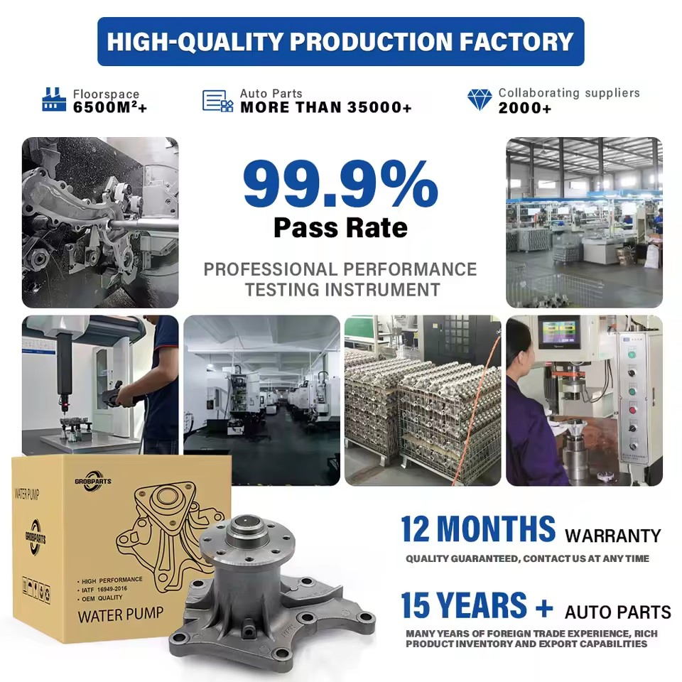 Автомобильный водяной насос для Hyundai, Toyota, Mitsubishi, Chevrolet, Nissan