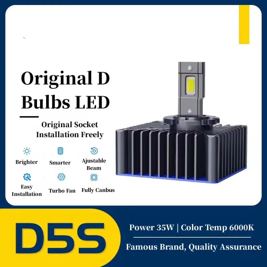 Motorcycle D Series LED Headlights D1s D2s D3s D4s in-Line Non-Destructive Replacement of The Original Car HID Xenon Light