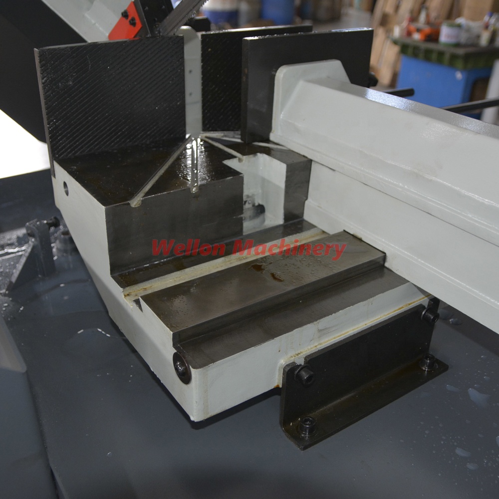 BS-315GH Metal Cutting Band Saw with Hydraulic Rise and Down Gear Drive Miter Bandsaw Machine