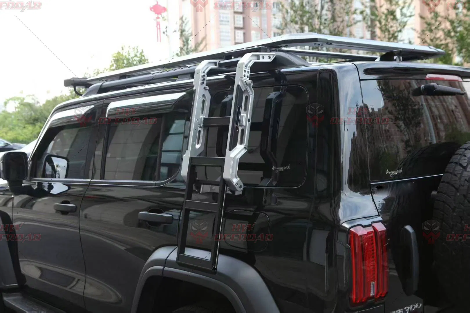 Складная алюминиевая лестница для пикапа 4x4