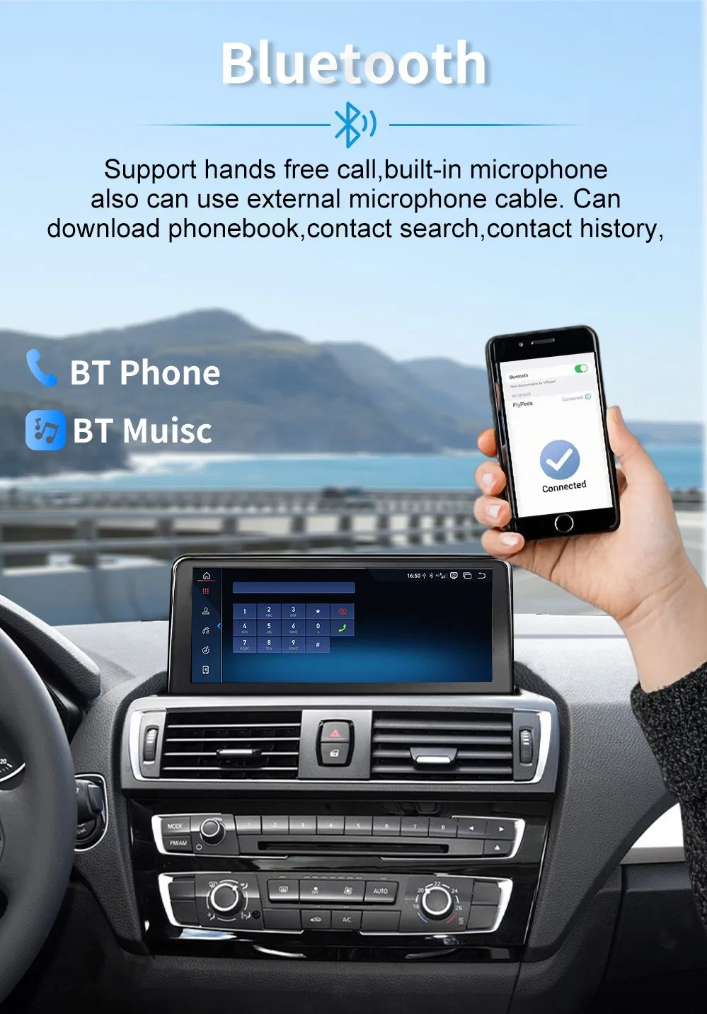 New 10.25 1920*720 Multimedia Display for BMW F30 F34 F36 Wireless Carplay Screen GPS Navi Multimedia Head Unit 360 View