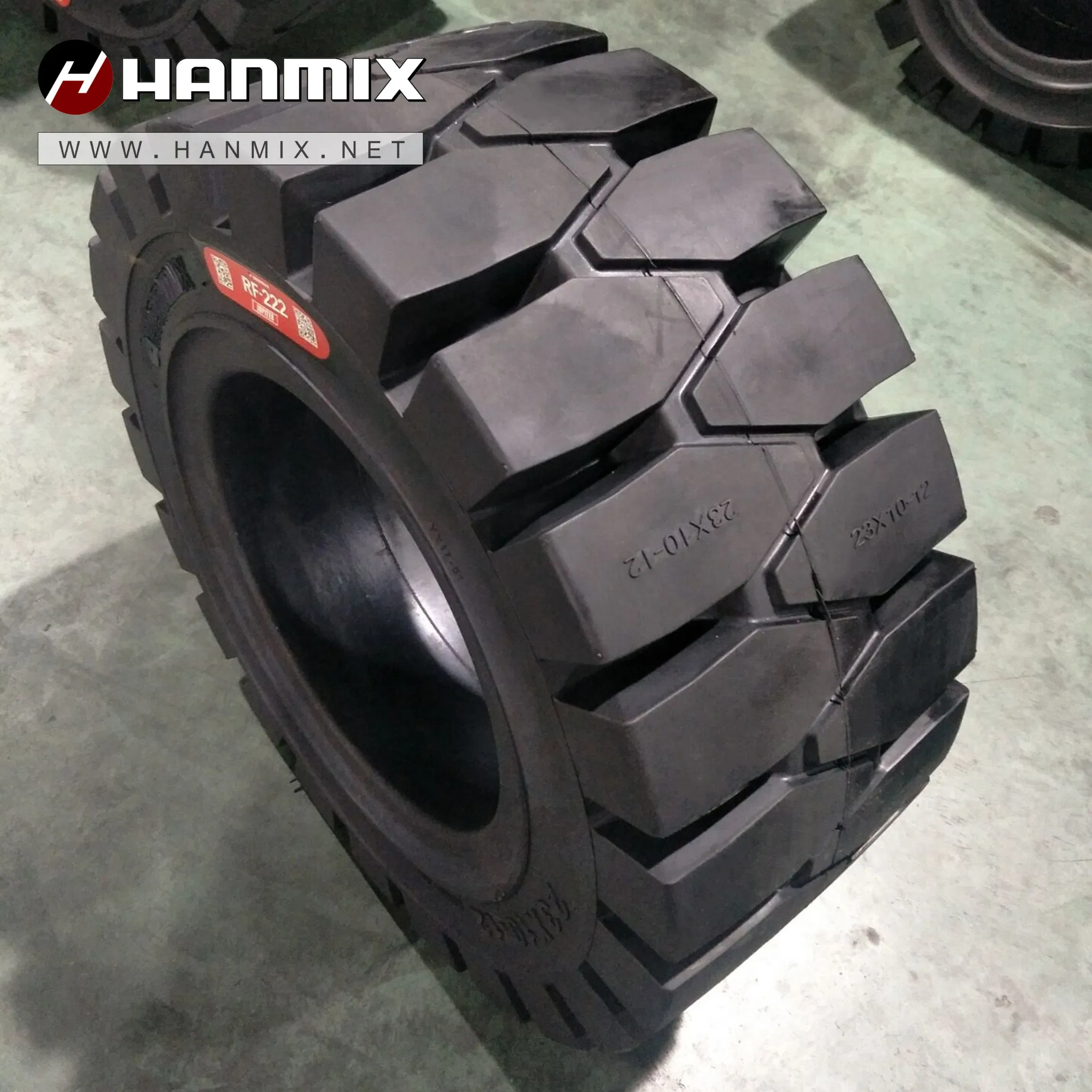 Hanmix RF-222 Forklift Solid Industrial Tires with High Quality 6.50-10 7.00-12 7.50-16