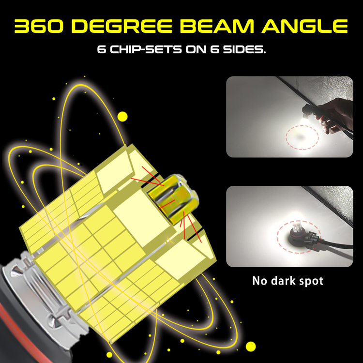 Светодиодные лампы Raych 360 LED для противотуманных фар