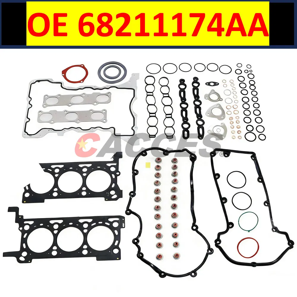 Комплект прокладок двигателя 3.0L для Chrysler, Dodge, Jeep, RAM