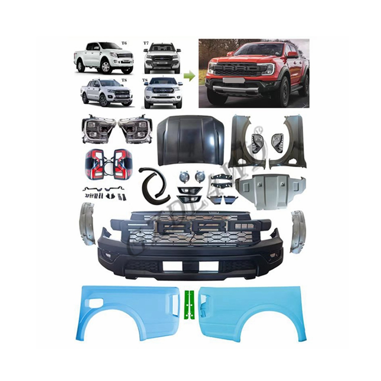 Complete Full Set Facelift Body Kit for Ranger T6 T7 T8 Upgrade to 2023 T9 Net Gen Ranger Raptor