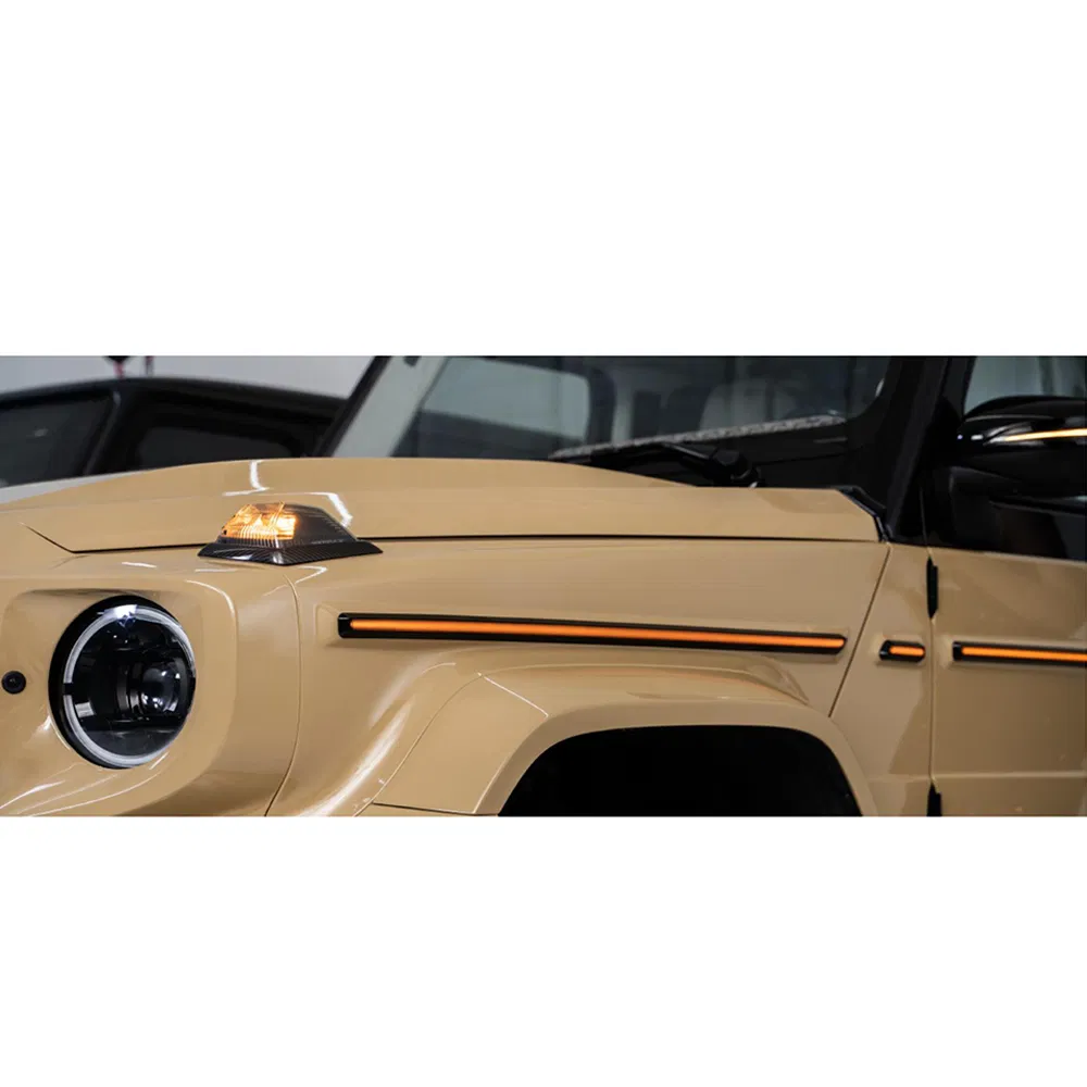 G-Grade W463 W464 Waistline for Benz W464 W463 G900 Dry Carbon Fiber Running Lights G63 Body Decoration Strip Body Kit