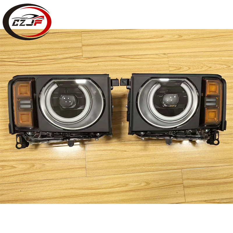 Передняя фара круглая LED для Toyota Land Cruiser Prado 2023-2025