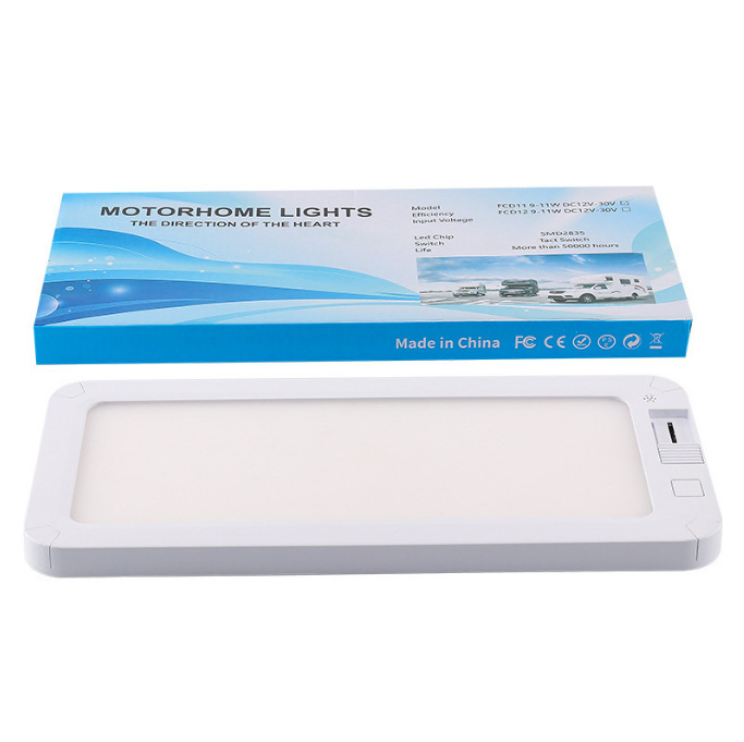 Светодиодный плафон 168 LED 15W для автофургона и лодки