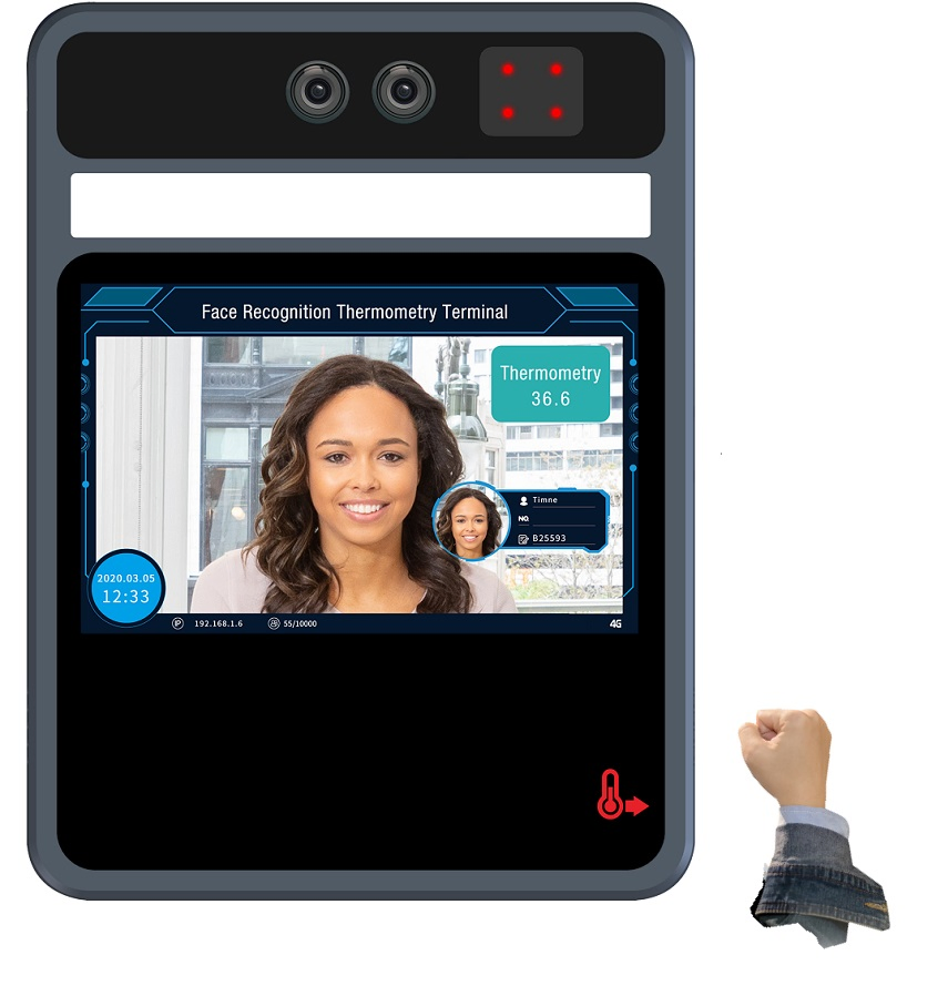 Fsan 2MP 5 Inch Wrist Temperature Detector Scanner Thermal Imaging Camera