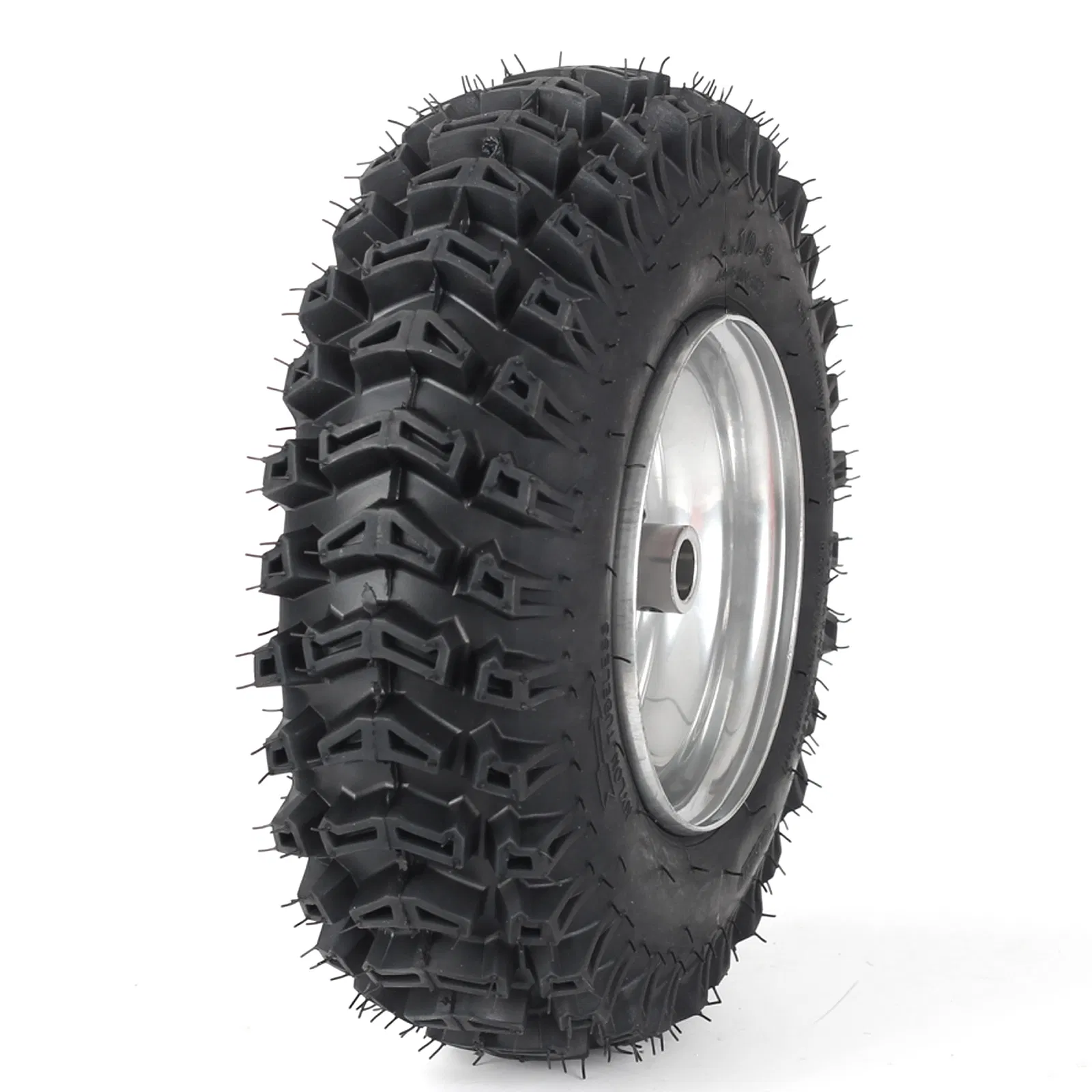 4.10-6 Tubeless Tires and Wheels, Snow Plow Implement Thrower Tyre, Snow Blower Tires with Wheel Rims