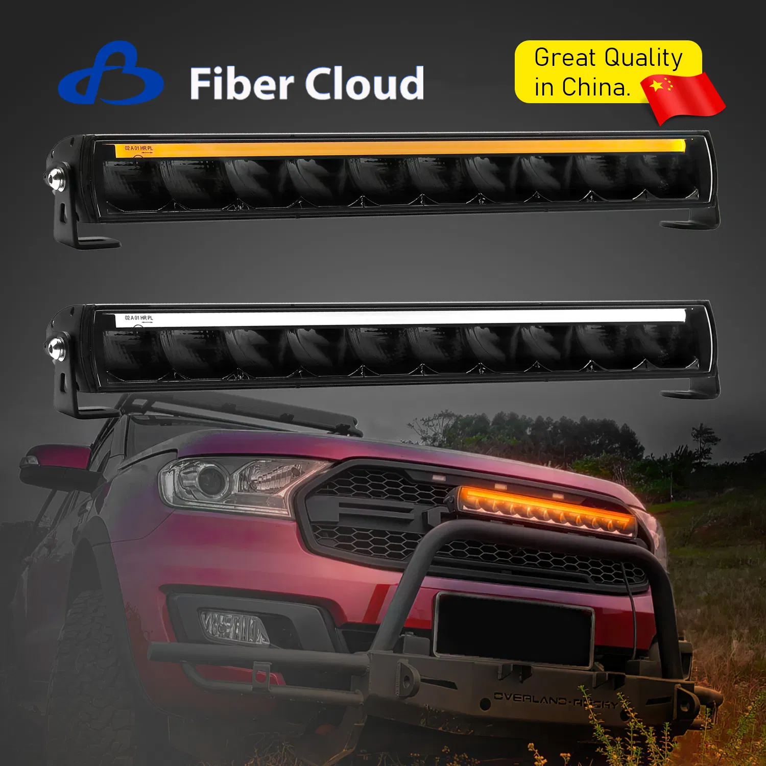 12V LED Car Spotlight Waterproof IP69K 10 Inch 50W Single Row Light