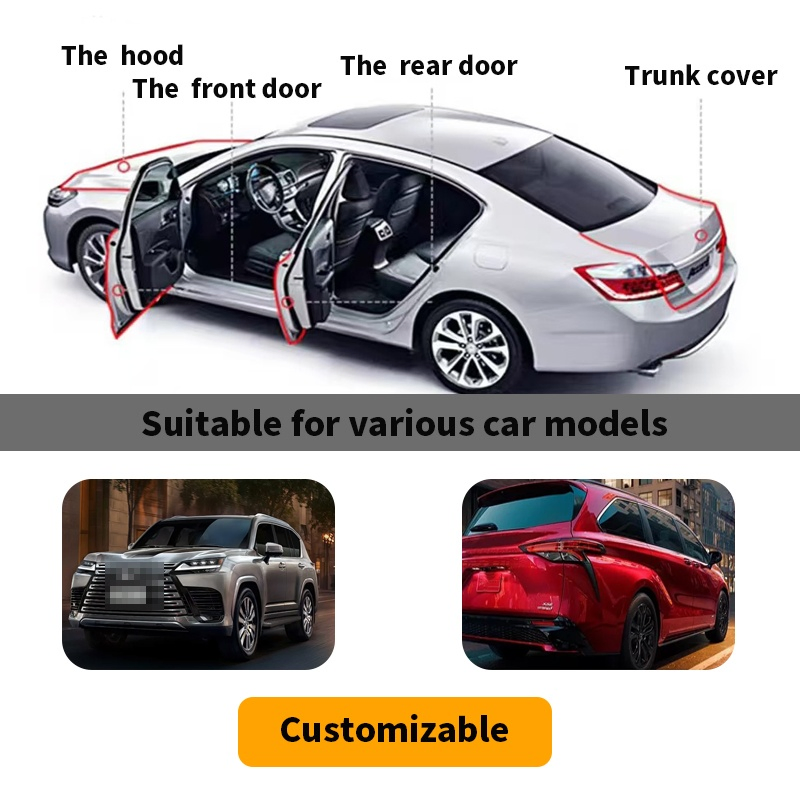 EPDM Auto Factory Produce Customized Flexible Car Door Rubber Seal Strip