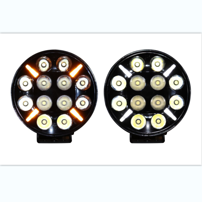 Тонкие круглые светодиодные фары R112 R7, 12В