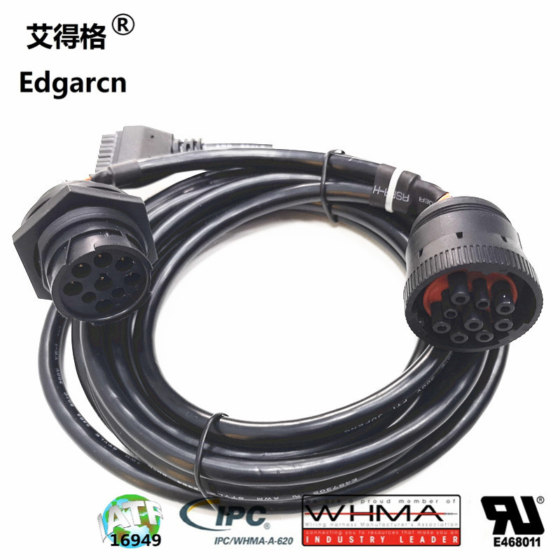 Premium Micro-Fit 3.0 to 9 Pin J1939 HD10 Wiring Harness