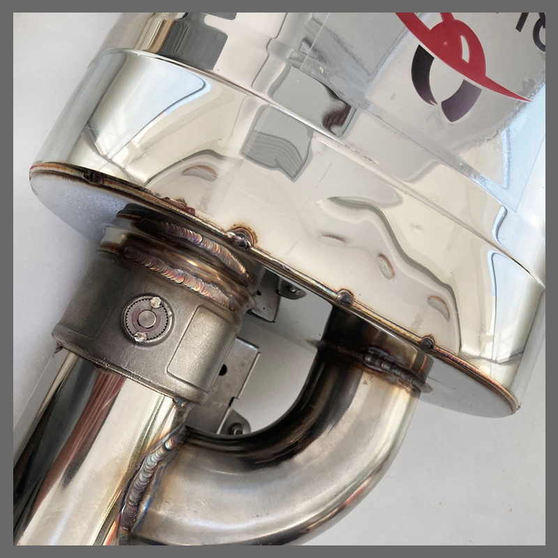 Универсальный глушитель с электроклапаном и пультом ДУ