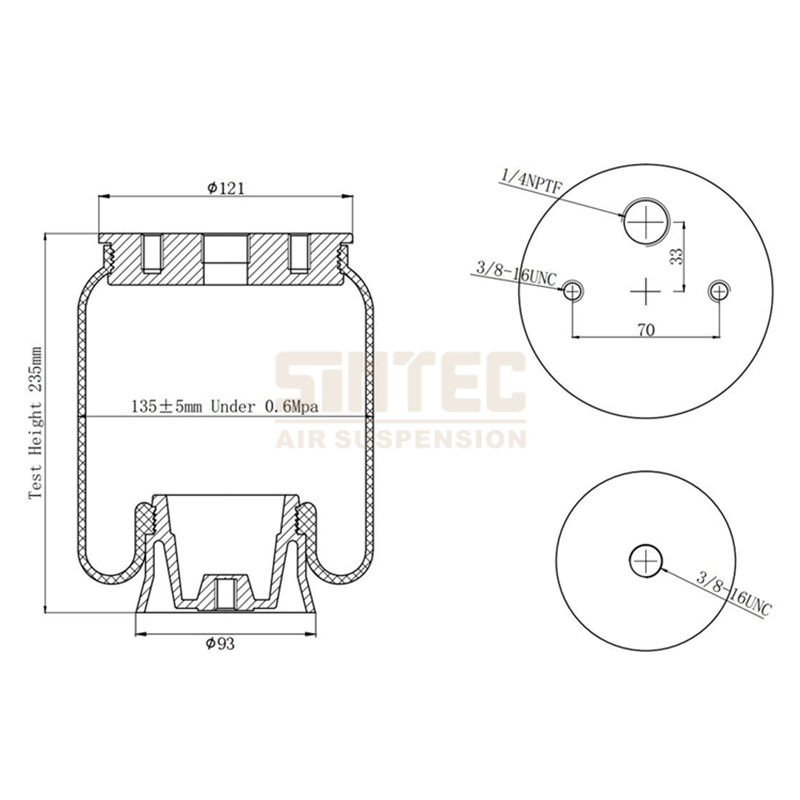 Universal Sleeve Air Ride Shock Absorber Bellow Bag Suspension Air Spring Lift