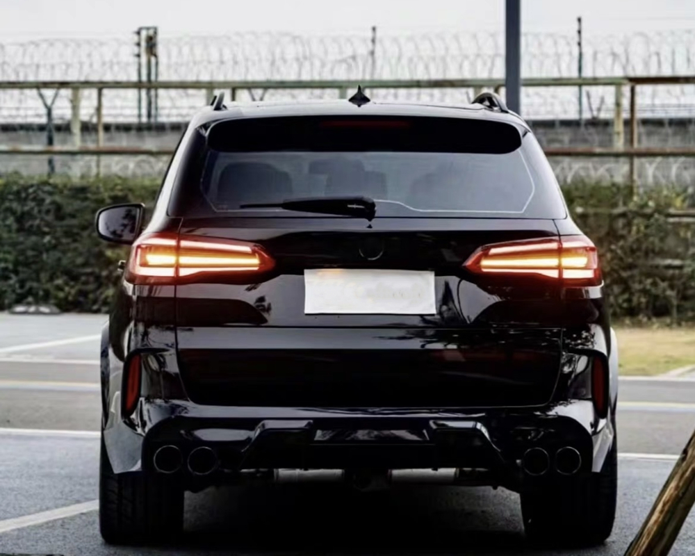Old to New G05 2022 X5m Style Body Kit with Hood Fenders Trunk Lid Headlights Tail Lights for BMW X5 E70 2009-2013