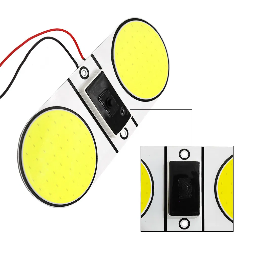 Универсальный светодиодный плафон COB 12V-80V для салона авто