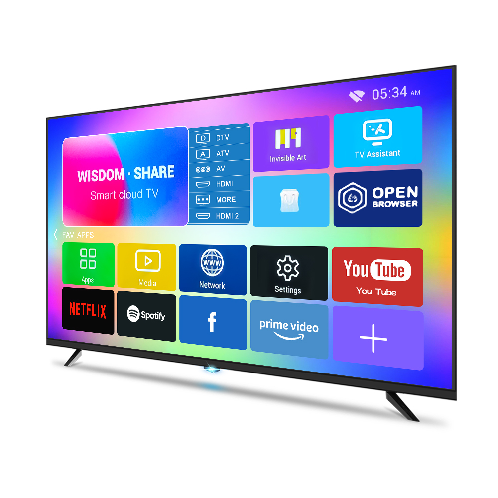 Телевизор 4K 8K 85-дюймовый светодиодный смарт TV с Wi-Fi на Android (19, 32, 43, 50, 55, 65, 75 дюймов) OLED