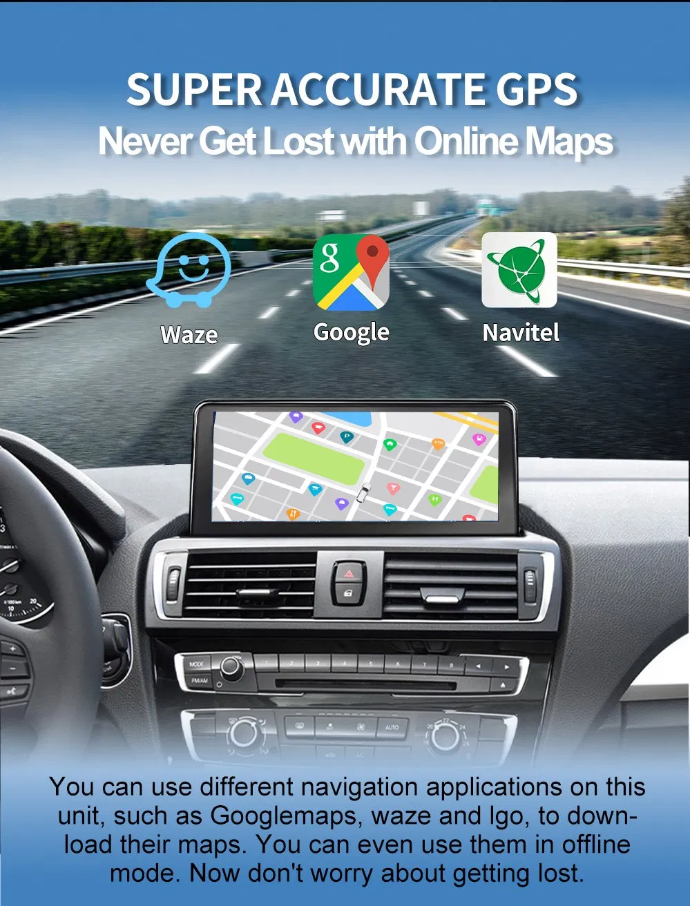 New 10.25 1920*720 Multimedia Display for BMW F30 F34 F36 Wireless Carplay Screen GPS Navi Multimedia Head Unit 360 View