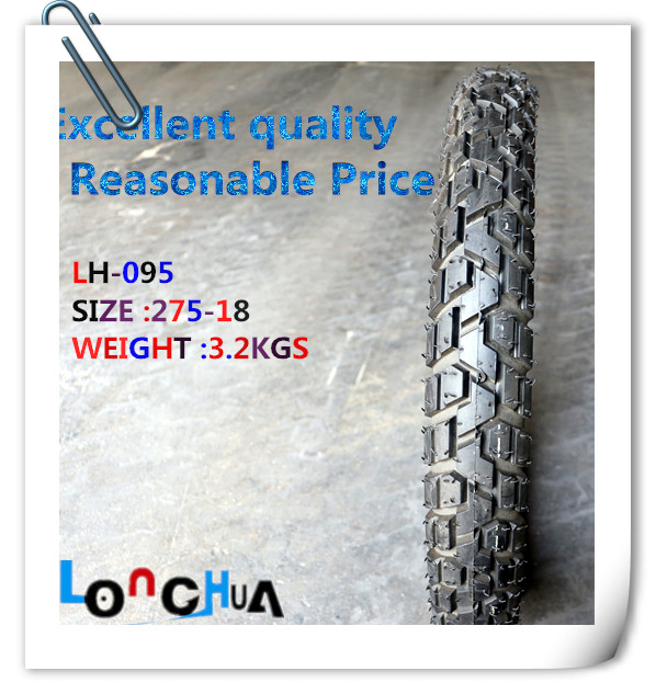 T/T T/L High Natural Rubber Percent 6pr Motorcycle Tyre for Brazil (2.75-18)