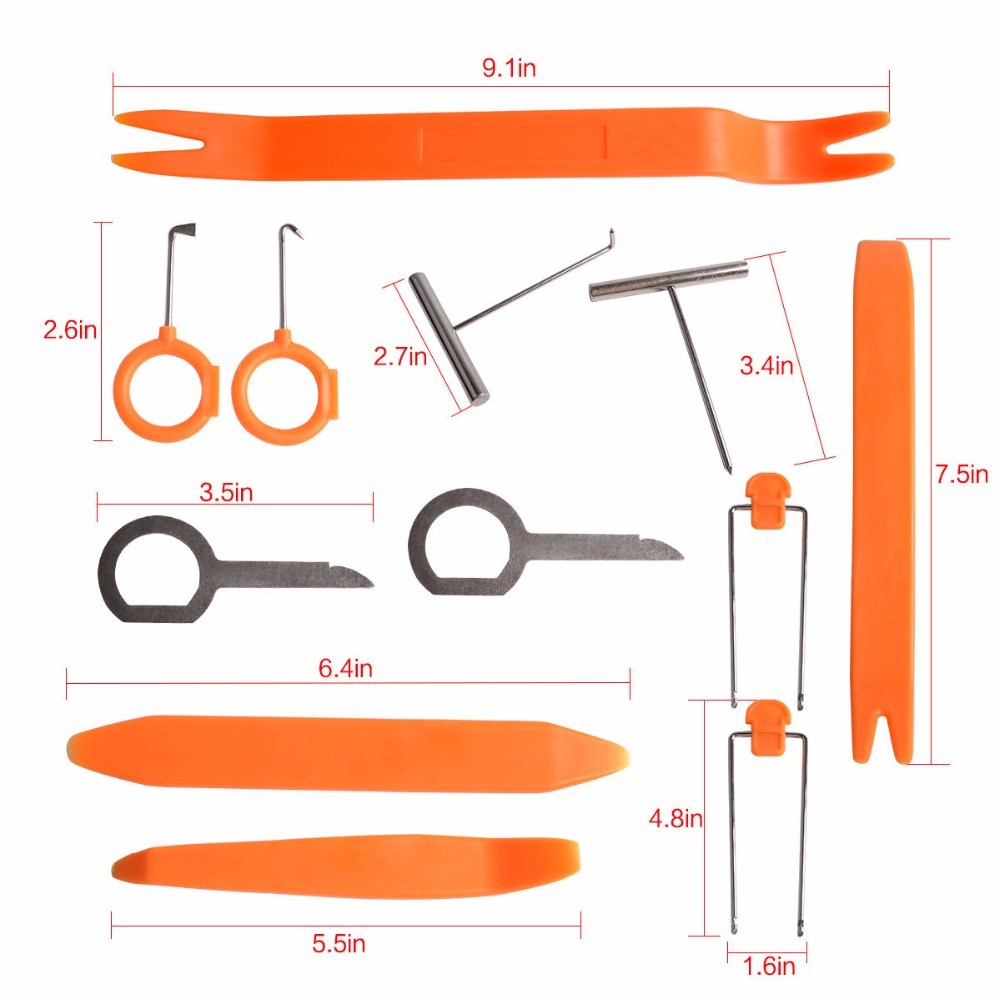 Car Repair Tools 12pcs/set – Car Radio Audio Door Clip Panel Trim Removal Kit