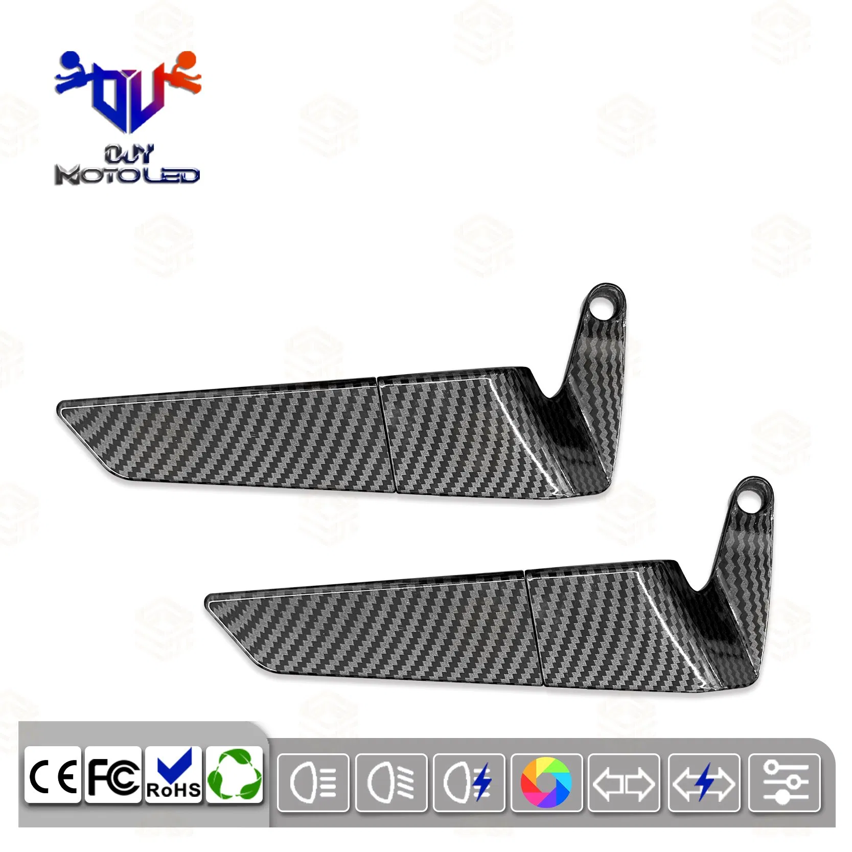 Versatile Decorative Mirrors for All Motorcycle off-Road Models