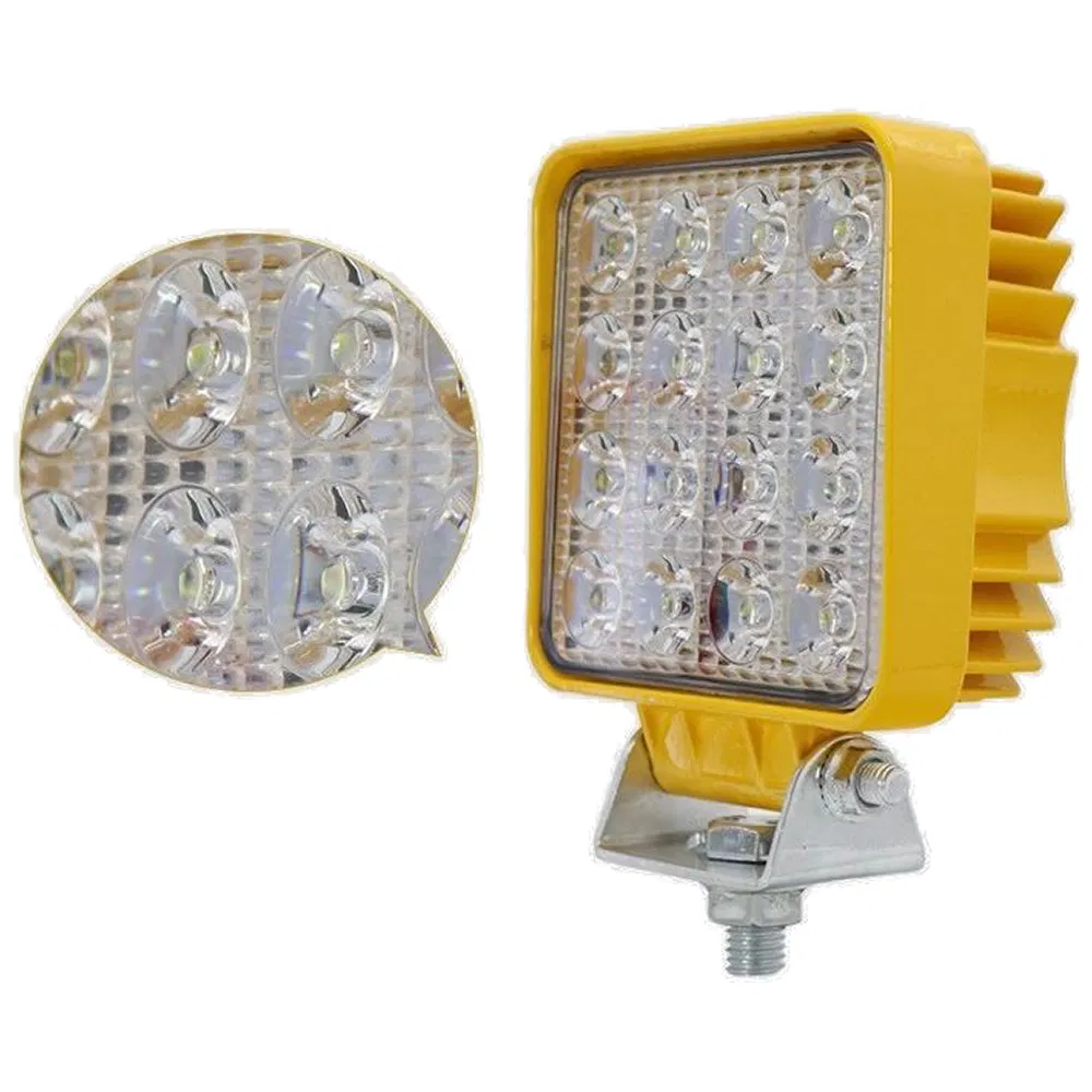 Квадратный светодиодный прожектор 4 дюйма, белый/желтый