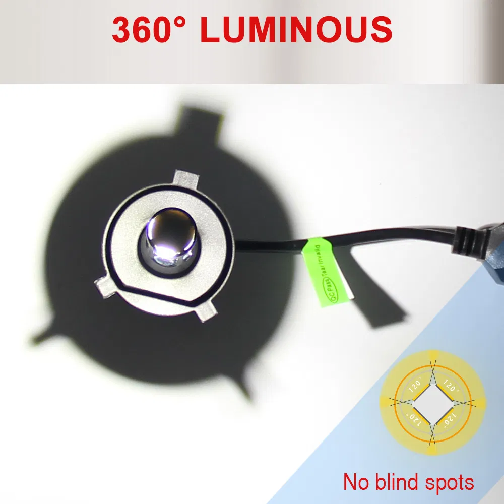 Светодиодные лампы H7/9006/H11/9005 4-сторонние, 3000K-8000K