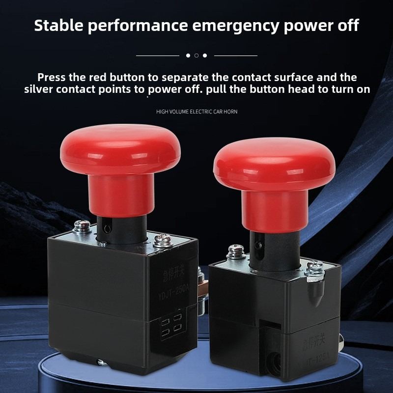 Аварийная кнопка остановки для электрокаров и гольфмобилей