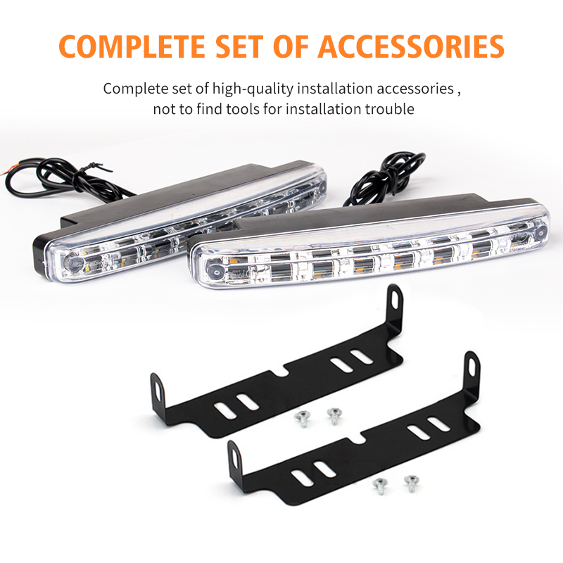 Светодиодные фары BKR DRL для внедорожников и грузовиков