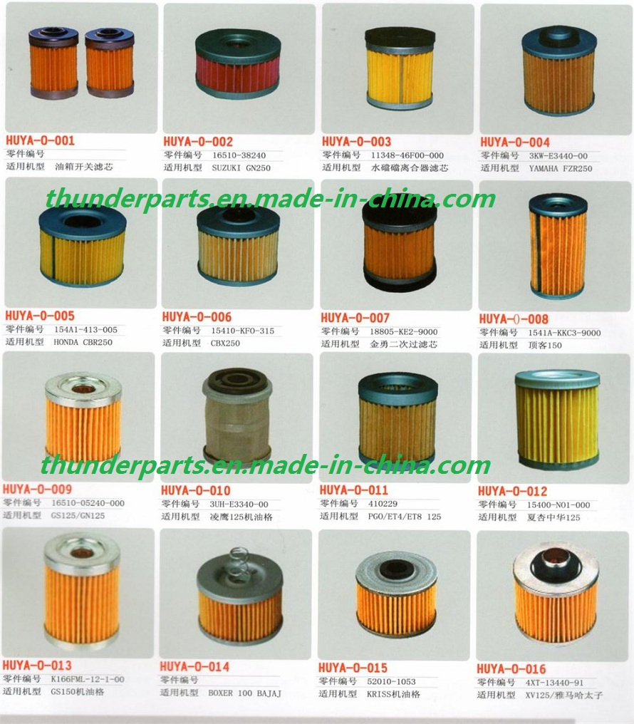 Motorcycle Parts /Air Filter /Fuel/Oil/Gasoline Filter/Cleaner/Element/Foam/Sponge for Motorcycles Scooters