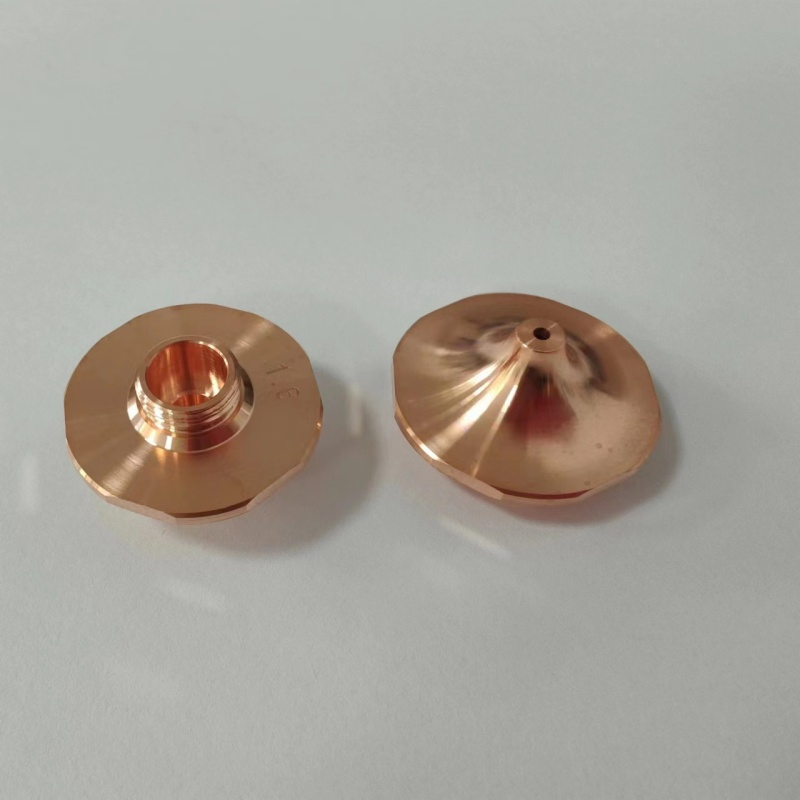 Fiber Laser Nozzle CNC Laser Nozzle Original Double Layer Laser Copper Nozzle for High Power Laser Cutting Head 0.8 mm to 5mm