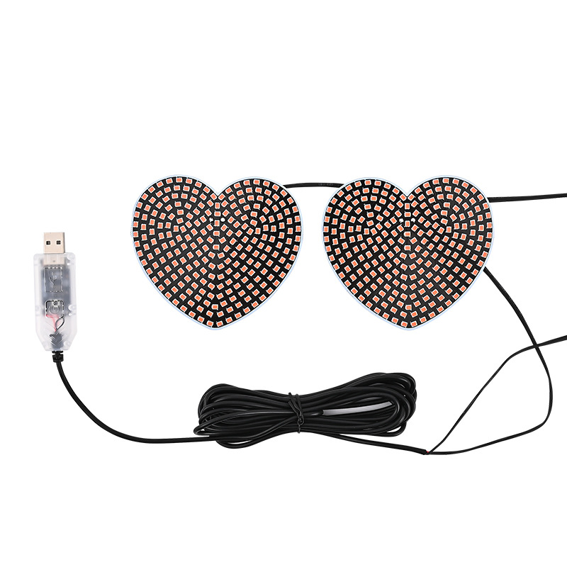 Светодиодная подсветка салона авто в форме сердца