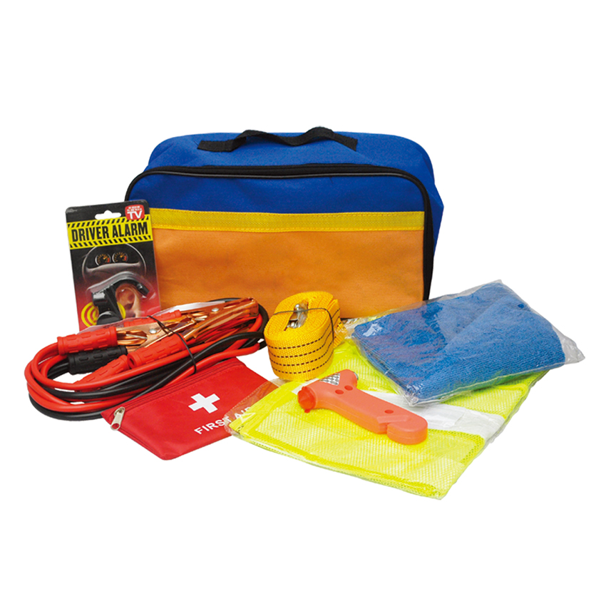 Justin Case Auto Safety Kit Travel Set Emergency Roadside Tools